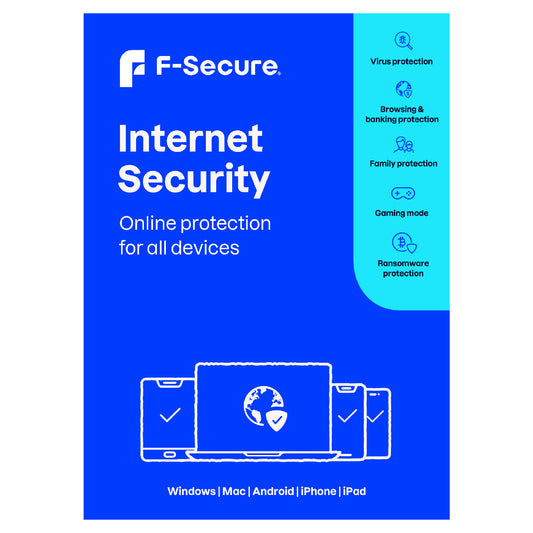 F-Secure Internet Security, 5 Devices, 1 Year