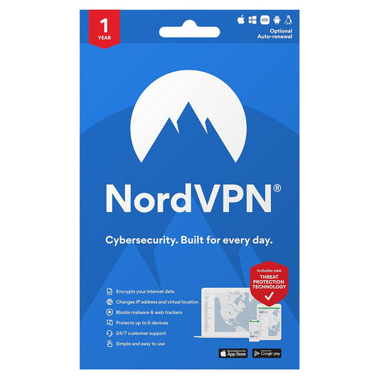 NordVPN Standard, 6 Devices, 1 Year