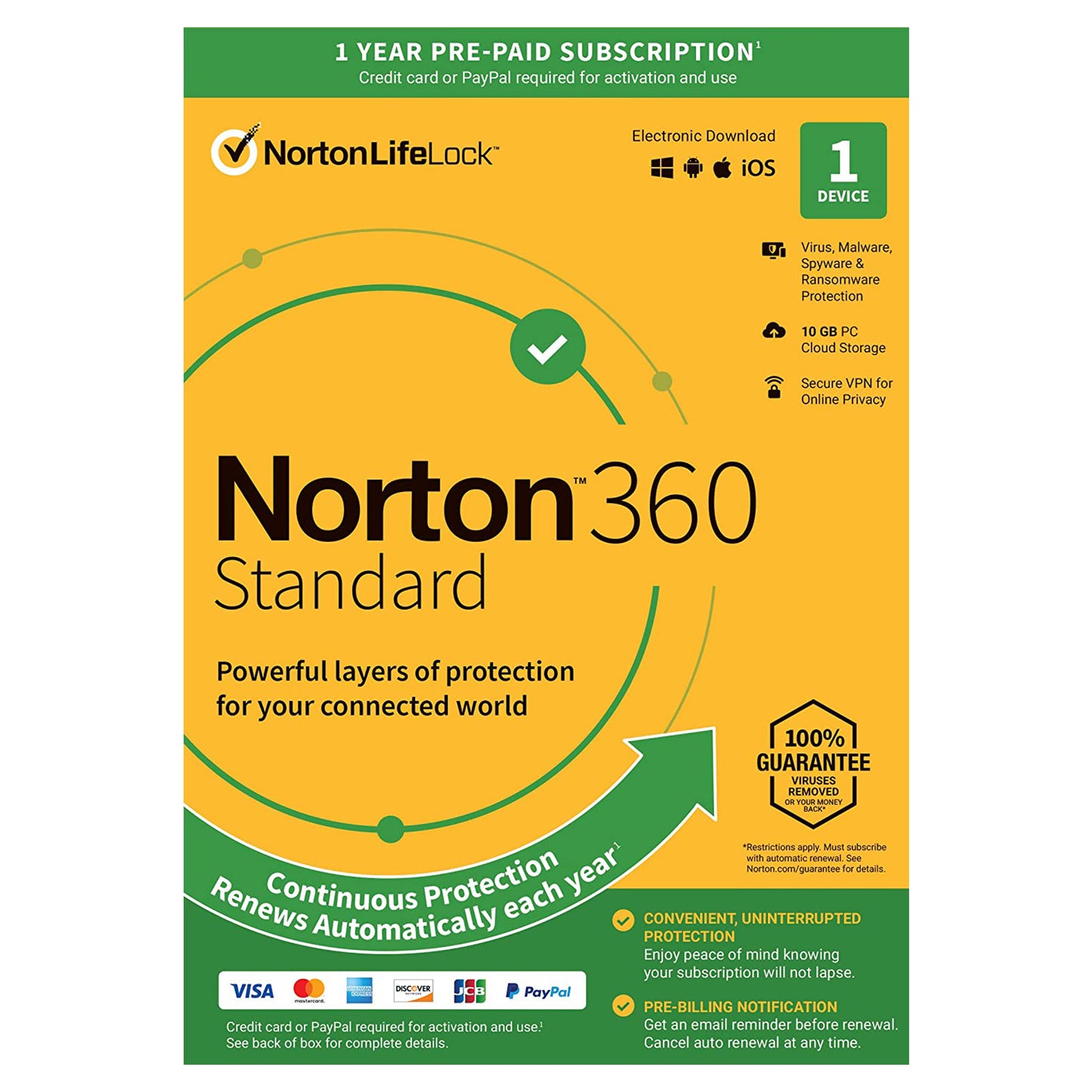 Norton 360 Standard, 1 Device, 1 Year