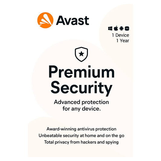 Avast Premium Security, 1 Device, 1 Year