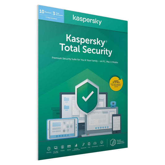 Kaspersky Total Security, 10 Devices, 1 Year